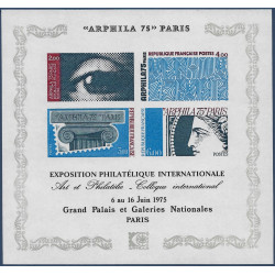 Bloc-feuillet de timbres N°7a Arphila non dentelé neuf**.