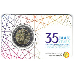2 euros coincard BU Belgique Erasmus 2022 - version flamande.