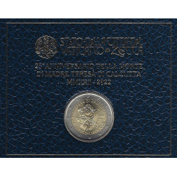 2 euros Vatican 2022 - Mère Teresa en coffret BU.