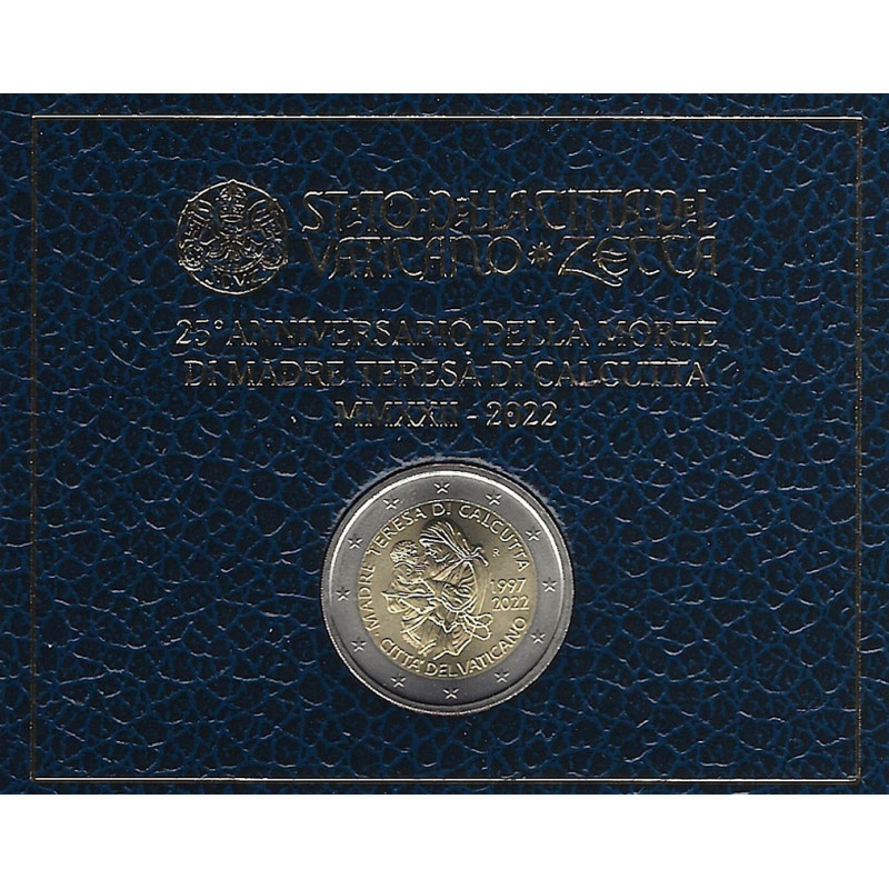 2 euros Vatican 2022 - Mère Teresa en coffret BU.