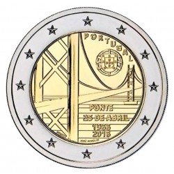 2 euros commémorative Portugal 2016 - Pont suspendu.