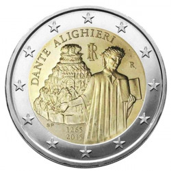 2 euros commémorative Italie 2015 - Dante Alighieri.