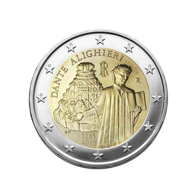 2 euros commémorative Italie 2015 - Dante Alighieri.