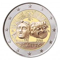 2 euros commémorative Italie 2016 - Plauto.