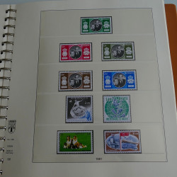 Collection timbres de Monaco 1981-1988 neufs en album Lindner.