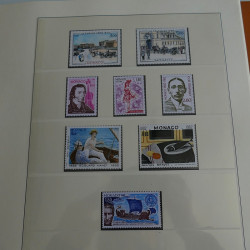 Collection timbres de Monaco 1981-1988 neufs en album Lindner.