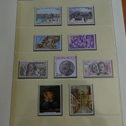 Collection timbres de Monaco 1981-1988 neufs en album Lindner.