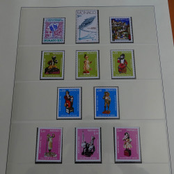 Collection timbres de Monaco 1981-1988 neufs en album Lindner.