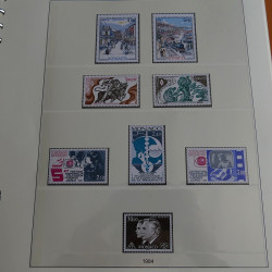 Collection timbres de Monaco 1981-1988 neufs en album Lindner.