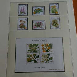 Collection timbres de Monaco 1981-1988 neufs en album Lindner.
