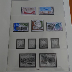 Collection timbres de Monaco 1981-1988 neufs en album Lindner.