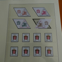 Collection timbres de Monaco 1981-1988 neufs en album Lindner.