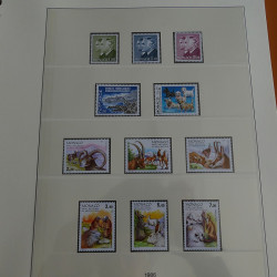 Collection timbres de Monaco 1981-1988 neufs en album Lindner.