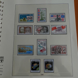 Collection timbres de Monaco 1981-1988 neufs en album Lindner.