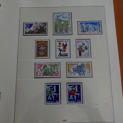 Collection timbres de Monaco 1981-1988 neufs en album Lindner.