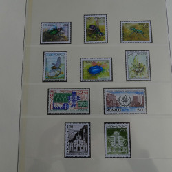 Collection timbres de Monaco 1981-1988 neufs en album Lindner.