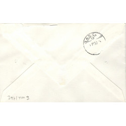 Monaco timbres N°334B-337B bloc de 4 oblitéré sur lettre.