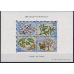 Monaco bloc-feuillet de timbres N°60 Les quatre saisons neuf**.
