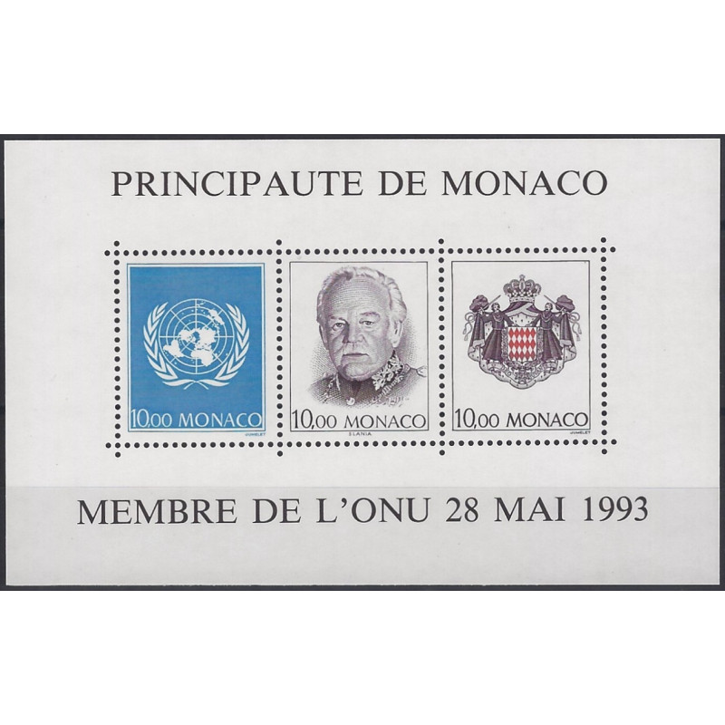 Monaco bloc-feuillet de timbres N°62 neuf**.