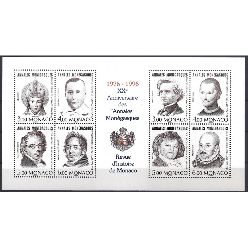 Monaco bloc-feuillet de timbres N°72 neuf**.