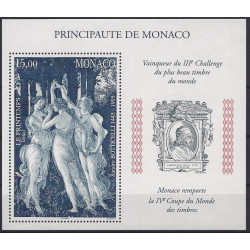 Monaco bloc-feuillet de timbres N°77 Le Printemps neuf**.