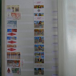 Stock de timbres de Monaco 1885-2010 en 3 classeurs.