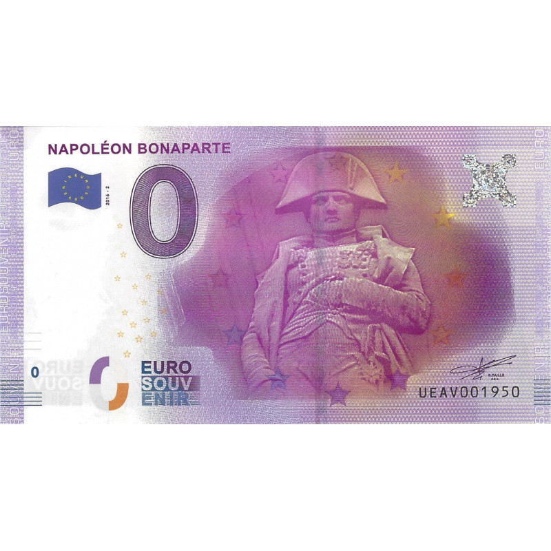 Billet Euro souvenir Napoléon Bonaparte 2016.