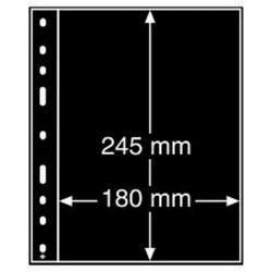 Recharges noires Optima à 1 compartiment pour mini-feuille de timbres.