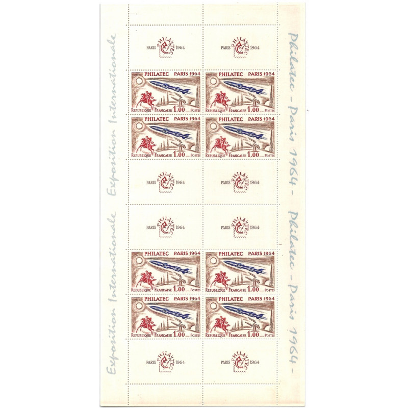 Bloc-feuillet de timbres  N°6b - Philatec fond rose neuf**.