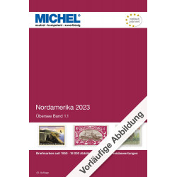 Catalogue de cotation Michel timbres d'Amérique du Nord 2023.