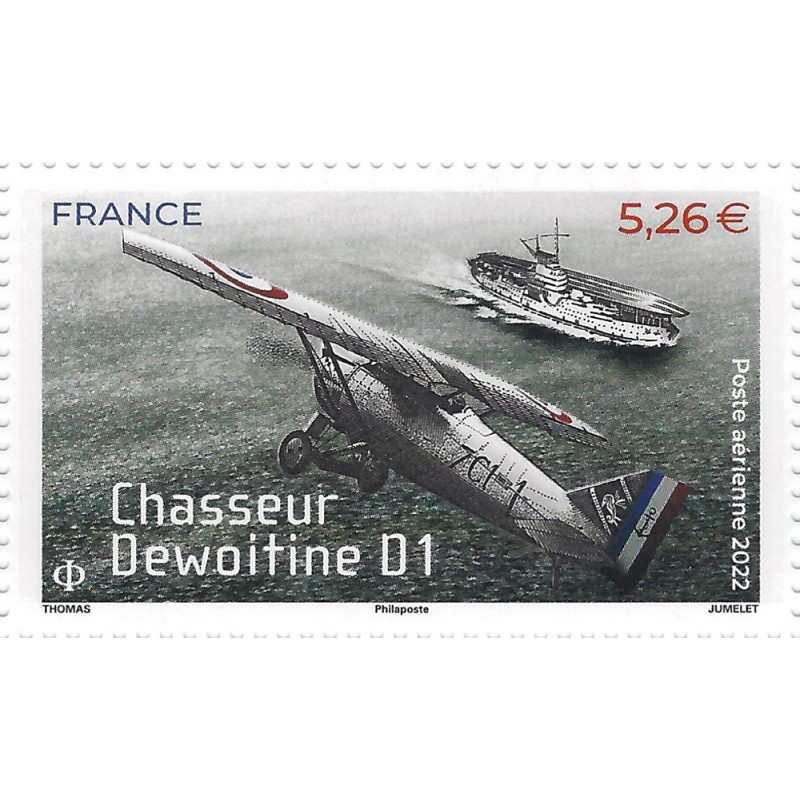 Timbre poste aérienne N°92 Chasseur Dewoitine D1 neuf**.