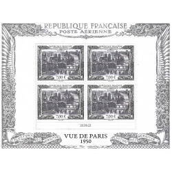 Affiche Salon Vue de Paris - Bloc de 4 timbres N°AFF93A.