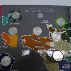 Série 10 euros des régions 2012 complet en coffret.