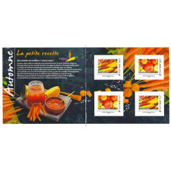 Collector 4 timbres L'automne - les carottes, les citrouilles.