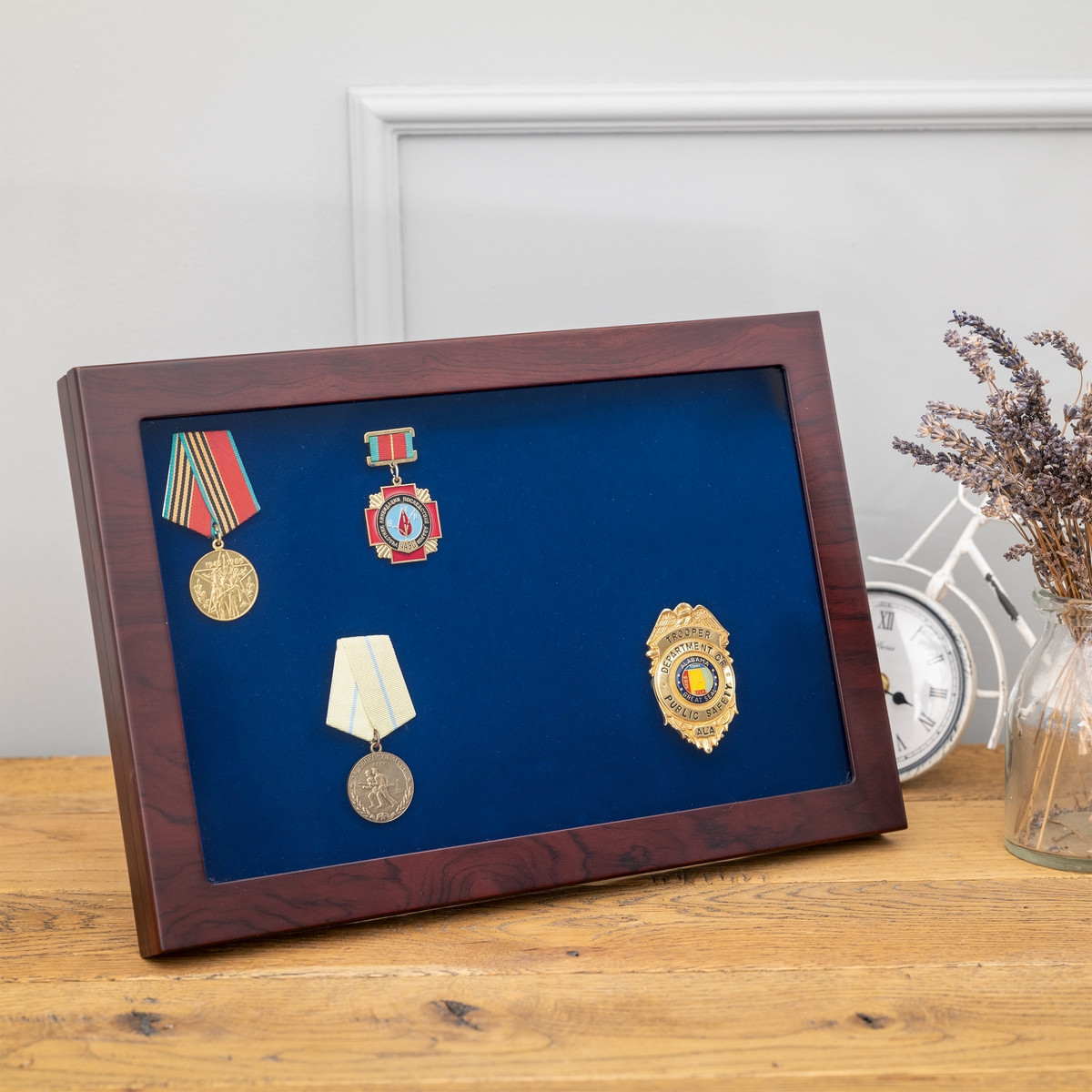 Vitrine De Présentation Pour Médailles Et Insignes - Vitre Transparente - Neuf