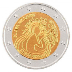 2 euros commémorative Estonie 2022 - Ukraine et Liberté.