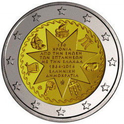 2 euros commémorative Grèce 2014 - Union des Iles Ioniennes.