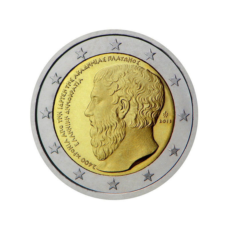 2 euros commémorative Grèce 2013 - Académie de Platon.