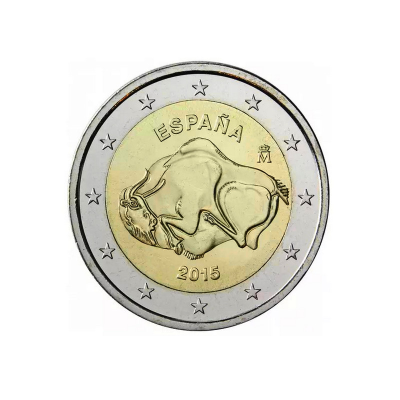 2 euros commémorative Espagne 2015 - Grotte Altamira.