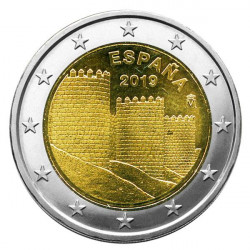 2 euros commémorative Espagne 2019 - Les remparts d'Avila.