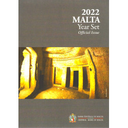 Série Euro Malte 2022 coffret BU - Hypogée de Hal Saflieni.