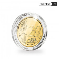 Capsules rondes ULTRA PERFECT FIT pour pièces de 20 cents d'euro.