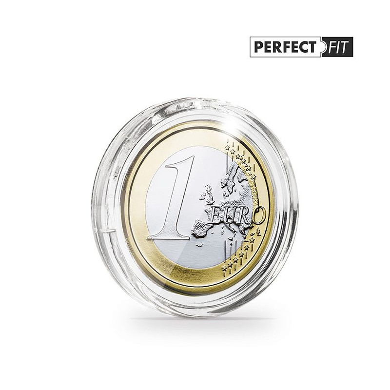 Capsules rondes ULTRA PERFECT FIT pour pièces de 1 euro.