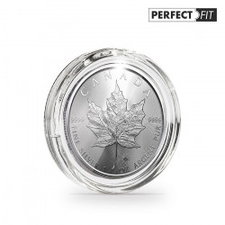 Capsules rondes ULTRA PERFECT FIT pour pièces de 1 oz Maple Leaf argent.
