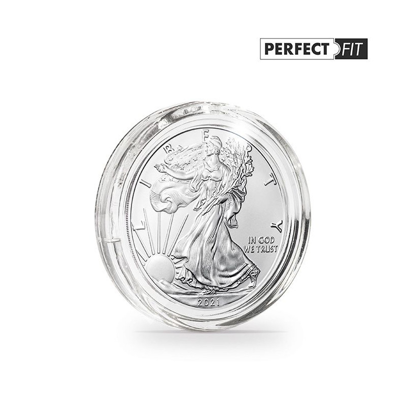 Capsules rondes ULTRA PERFECT FIT pour pièces de 1 oz argent 40,6mm.