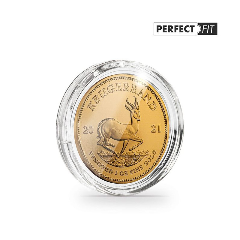 Capsules rondes ULTRA PERFECT FIT pour pièces de 1 oz Krugerrand or.