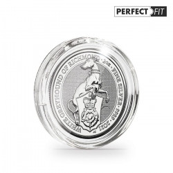 Capsules rondes ULTRA PERFECT FIT pour pièces de 2 oz Queen's Beasts argent.