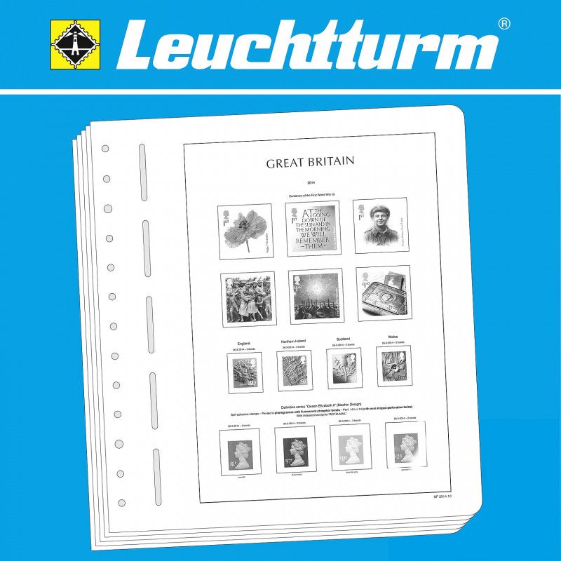 Feuilles pré imprimées Leuchtturm Grèce 2015-2019.