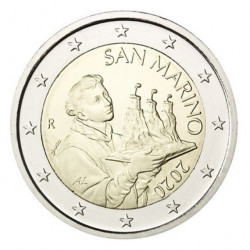 2 euros face commune Saint Marin 2020.