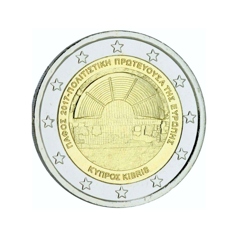 2 euros commémorative Chypre 2017 - Paphos.